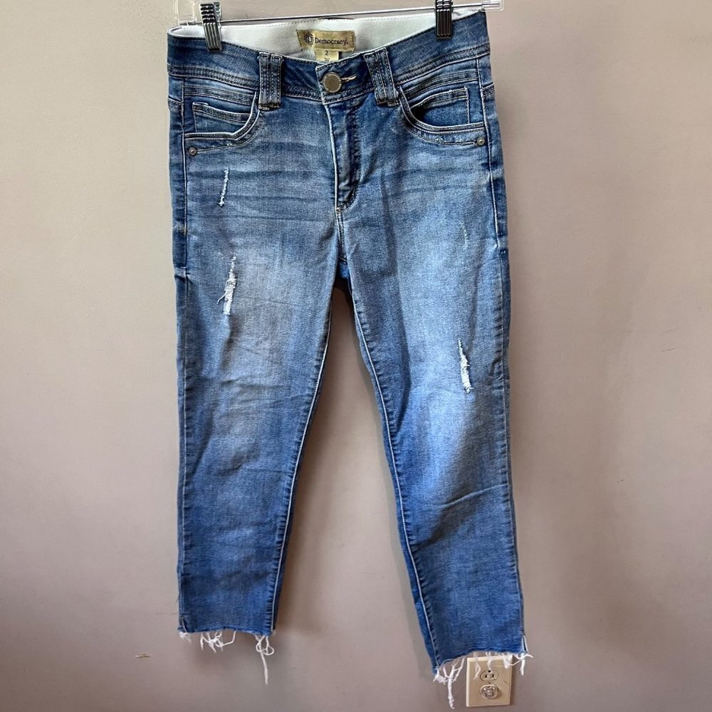 Democracy AbTechnology Raw‎ Hem Distressed Jeans- Size 2